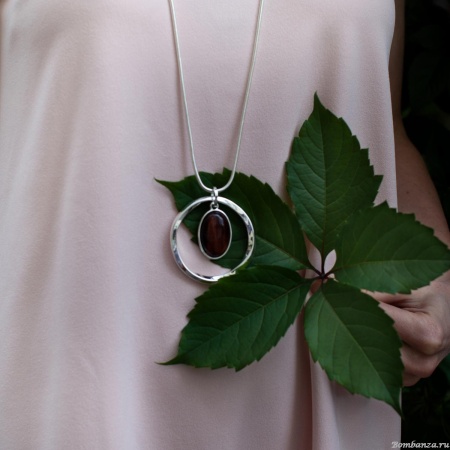 Колье Fiore Luna, COFFE AGATE